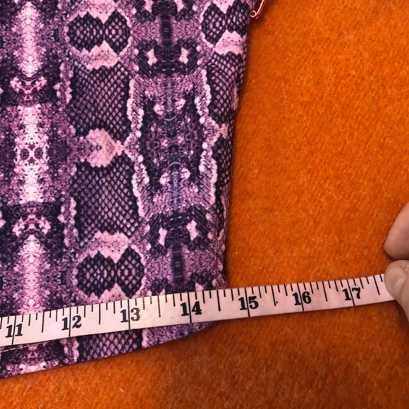 Capsule 98 pink & black snake print cropped top / cami NWT - Picture 9 of 12